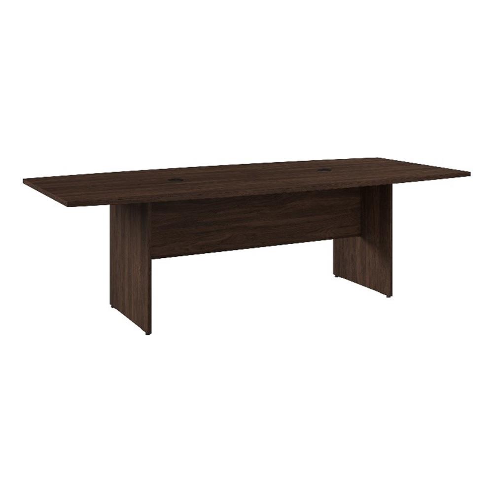 Table de Conférence en Bois Manufacturé en Forme de Bateau BBF 96 Pouces L en Noyer Noir