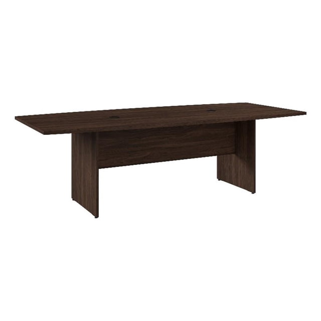Table de Conférence en Bois Manufacturé en Forme de Bateau BBF 96 Pouces L en Noyer Noir