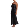 thumbnail image 3 of Faithtur Nouvelle Mode Femmes Sans Manches Robe Sans Manches Couleur Unie Bustier Élégant une Seule Pièce, Robe de Banquet de Mariage Cocktail, 3 of 7