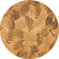 thumbnail image 1 of Ahgly Tapis Rond Lavable en Machine Intérieur Transitionnel Sedona Brun, 8 Pieds Rond, 1 of 7