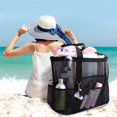 thumbnail image 4 of WIFKLSIIPG Beach Bag Seaside Travel Mesh Beach Bag Large Capacity Towel Slippers Mesh Storage Bag, 4 of 7