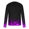 thumbnail image 5 of Meichang T-Shirt à Manches Longues pour Hommes Grands, T-Shirts Graphiques pour Hommes Décontractés à Imprimé Flamme 3D, T-Shirts Amusants à Col Rond Confortables à Manches Longues pour Hommes, 5 of 5