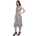 thumbnail image 3 of Moomaya Printed Button Down Sleeveless Kurti Dress With Pocket Casual Work Shirt, 3 of 4