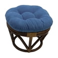 thumbnail image 1 of Blazing Needles Coussin Repose-Pieds Rond Uni en Microsuède Capitonné de 18 Pouces - Chocolat, 1 of 2