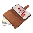 thumbnail image 4 of Case for Google Pixel 7 Pro 5G Leather Magnetic Handbag Zipper Pocket Cover Wrist Strap, 4 of 5