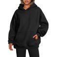 thumbnail image 1 of ORUYROP Sweat-Shirt à Capuche Décontracté à Manches Longues et Léger Solide avec Poche, 1 of 3