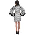 thumbnail image 4 of Moomaya Printed Robe For Women Dressing Gown Short Cotton Summer Bathrobe, 4 of 6