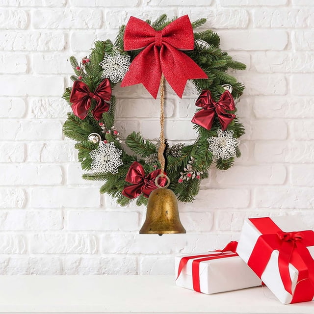 PEONAVET Decorate Decorate Christmas Rope Trumpet Shabby Style Metal Hanging Giant Cow Decoration