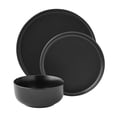 thumbnail image 1 of Mainstays Alessandra Matte Black 12-Piece Stoneware Dinnerware Set, 1 of 5