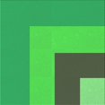 thumbnail image 1 of Ahgly Company Tapis d'Intérieur Lavable en Machine Carré Vert Néon Transitionnel, 5 Pieds Carré, 1 of 7