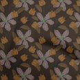 thumbnail image 1 of oneOone Cotton Flex Brown Fabric Floral Retro Sewing Craft Projects Fabric Prints By Yard 40 Inch Wide, 1 of 5