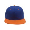 thumbnail image 2 of Top Headwear Casquette à Visière Plate Réglable à Bouton-Pression - Royal/Orange, 2 of 2