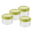 thumbnail image 3 of S SERENABLE 4Pcs Small Bottles Portable Food Storage Container Seasoning Bottles Round Green, 3 of 9