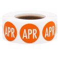 thumbnail image 1 of Orange "April" Months of the Year Circle Stickers | 0.75" Inch Round | 500 Pack, 1 of 2