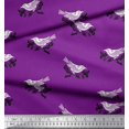 thumbnail image 3 of Soimoi Polyester Crepe Fabric Branch & Bird Block Print Fabric by The Yard 52 Inch Wide, 3 of 3