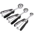 thumbnail image 3 of Fyydes 3PCS Ice Cream Scoop Cookies Scoop Set Stainless Steel Ice Cream Spoon Digger, 3 of 8