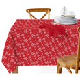 thumbnail image 1 of Nappe En Coton (132 X 183 Cm) (Flocons De Neige), 1 of 3