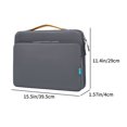 thumbnail image 3 of 15.6-inch Laptop Bag, Portable Computer Case, Shockproof & Scratch-Resistant, Waterproof Fabric, 360°Corner Protection, Multiple Compartments, Trolley Fixed Strap, Lightweight, Work & Leisure Use, 3 of 6