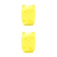thumbnail image 4 of relayinert et Organiser Éponges en Forme de Chat Lavables et Réutilisables Boîte de Rangement Fond Jaune 2Ensemble, 4 of 6