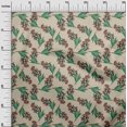 thumbnail image 3 of oneOone Cotton Flex Light Brown Fabric Floral Craft Projects Decor Fabric Printed By The Yard 40 Inch Wide, 3 of 4