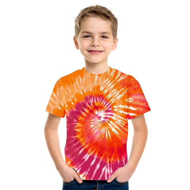PMVFHDE T-Shirts Décontractés Imprimés pour Filles Col Rond Manches Courtes Hauts / Tenues Tunique Décontractée Blouse F-B,TP