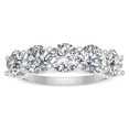 thumbnail image 1 of 2.00ctw Diamond Five Stone Wedding Band in 14k White Gold, 1 of 2