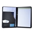 thumbnail image 1 of Multifunctional Business Portfolio Padfolio Folder Document Case Organizer A4 PU Leather with Business Card Holder Memo Note Pad, 1 of 7