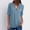 Blue, variant on zanvin Tops for Women, Women's Summer Long Sleeve Shirts Zip Casual Tunic V-Neck Rollable Blouse Tops Shirt