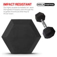 thumbnail image 3 of HolaHatha Iron Hexagonal Cast Home Exercise Dumbbell Free Weight, 40 Pounds, 3 of 11