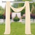 thumbnail image 2 of LCXmlly Roasting Pan Wedding Arch Drape Fabric Long 3 Panels Wide Sheer Wrinkle Free Soft Party Backdrop Drapery, 2 of 6