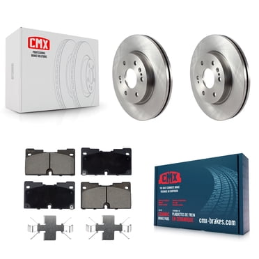 CMX Front Disc Brake Rotors and Ceramic Pads Kit for Car GMC Chevrolet Silverado 1500 Sierra Yukon Tahoe Limited XL Cadillac LTD Suburban Escalade ESV K8C-100547