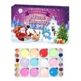 thumbnail image 2 of Riforla 2024 Christmas Holiday Advent Calendar Advent Calendar Countdown Set Cloud Blue and Supplies Stress Toy Scented DIY Sludge Toy for Girls and Boys Mud Color Mud Color Mud Clay DIY Camouflage, 2 of 8