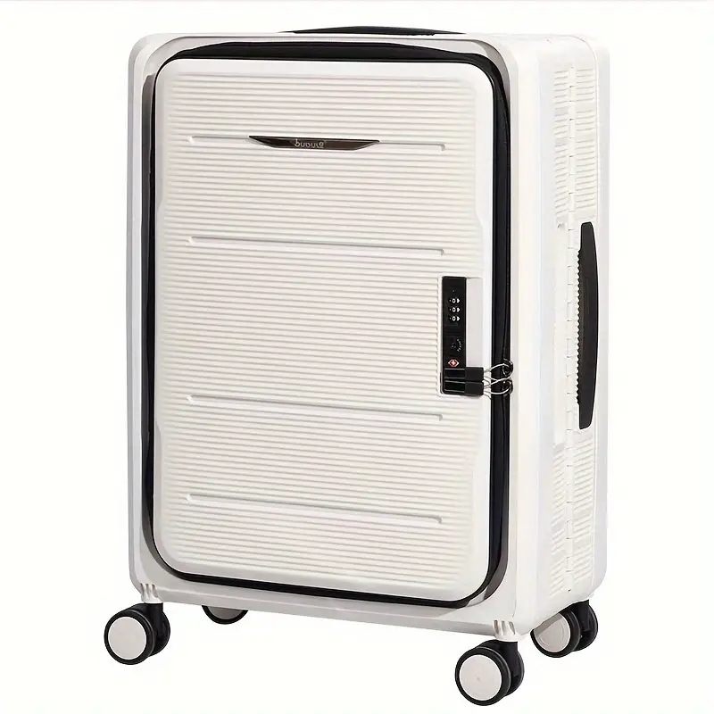 Travlr'S Bubble Foldable/Collapsible Luggage PP Suitcase Hardshell Lightweight 24" checkin Trolley with TSA Lock and Mute Spinner Wheels - White