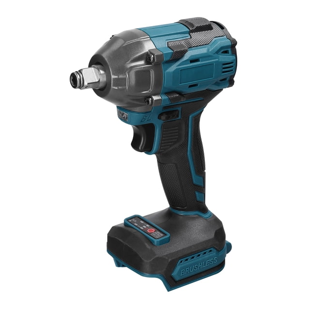 High Torque 21V Cordless Electric Impact Wrench with Brushless Motor, Adjustable Speed, Reverse Function, LED Light, and Battery Indicator for Automotive and Woodworking Applications