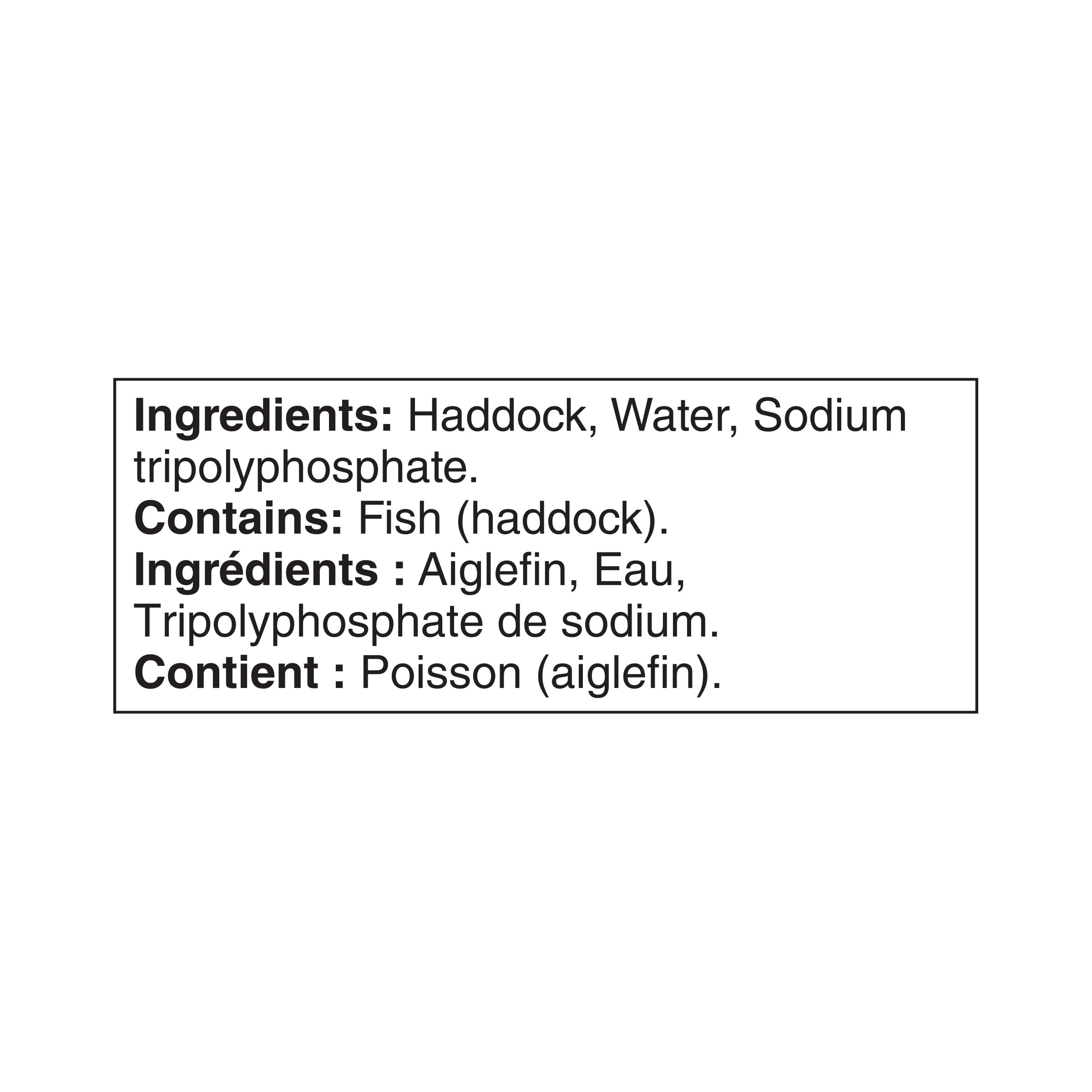 Portions d’aiglefin sauvage Great Value 340 g