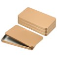 thumbnail image 1 of Uxcell Small Cash Box, 4 Pcs Money Holder Metal Tin Box Cash Tray Organizer, Rose Gold, 1 of 6