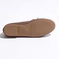 thumbnail image 4 of Brown Loafers For Ladies With Flat Soft Round Toe Sole Slip On Bow Detail Breathable Solid Color For Casual Everyday Wear All Seasons Size 39, 4 of 9