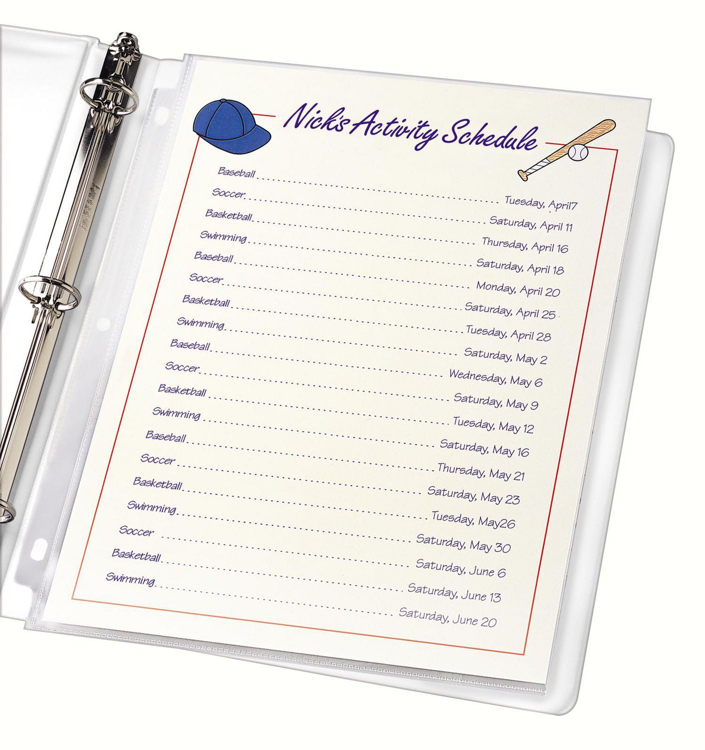 Avery Standard Weight Sheet Protectors, 8½" x 11", 100pk - 75535