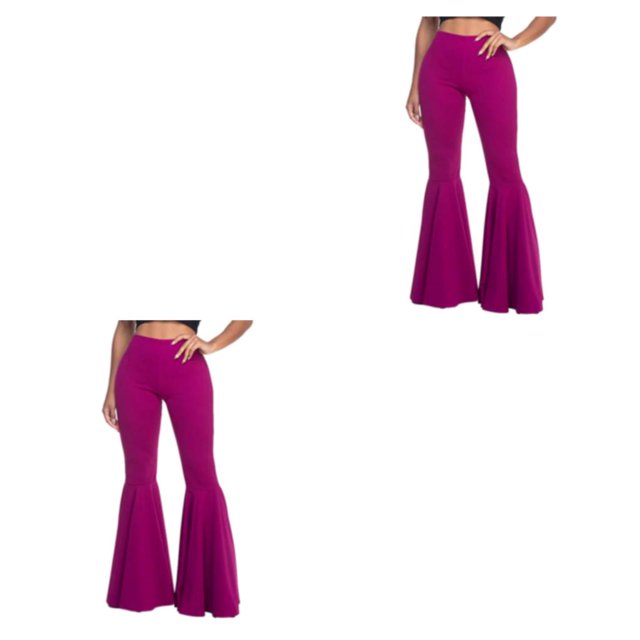 Maytalsory Pantalon Confortable Léger Extensible Taille Haute à Grand Application Violet P 2Ensemble