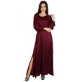 thumbnail image 4 of Bimba Robe Longue Maxi Style Bohème Gothique pour Femmes en Dentelle à Manches Longues, 4 of 9