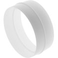 thumbnail image 1 of 6" Inch Plastic Duct Pipe Connectors - Round Male Fit Flexible Ducting Extension - Hose Work - Dryer Vent Extension - Inline Air and Water Flow Extraction Pipe Lines, 1 of 8