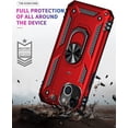thumbnail image 4 of Supershield Armor-X Rugged iPhone XS Max Case with Ring Holder - Red, 4 of 5