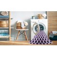 thumbnail image 2 of Ahgly Company Tapis d'Intérieur Rectangulaire Transitionnel Lavable à la Machine, Violet Raisin Vif, 7 Pieds x 10 Pieds, 2 of 7