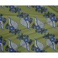 thumbnail image 4 of oneOone Polyester Lycra Fabric Leaves Block Print Sewing Fabric BTY 56 Inch Wide, 4 of 4