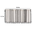 thumbnail image 3 of Valances for Windows Kitchen Curtains - Window Blackout Short Pole Pocket Curtain Panel, Suitable for Small Windows, Bathrooms, Basements Window Curtain Panels, 3 of 7