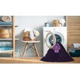 thumbnail image 2 of Ahgly Company Machine Washable Indoor Rectangle Transitional Deep Purple Area Rugs, 2' x 5', 2 of 7