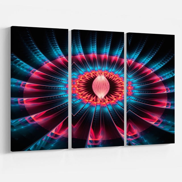 Design Art Abstract Colorful Fractal Flower Canvas Print - Walmart.ca