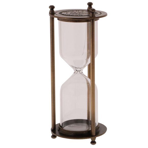 Esquirla Retro Metal Frame Empty Hourglass Sand Timer Home Decor Gift Bronze
