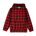 thumbnail image 3 of Chandail en Molleton pour Bébé en Solde, Col Rond, Coupe Ample, Chandail à Capuchon, Mode pour Enfants, Chandail à Manches Longues, Hauts, 4-14 Ans, pour Filles et Garçons, Chemise à Manches Longues pour Garçon, Rouge, 11T, 3 of 6