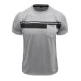 thumbnail image 4 of Men's Short Sleeved Round Neck T Shirt Men's Pullover Striped Printed Tops, 4 of 6